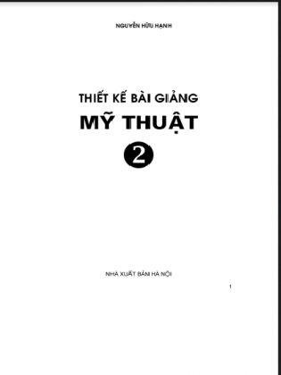 Thiết kế bài giảng mỹ thuật 2